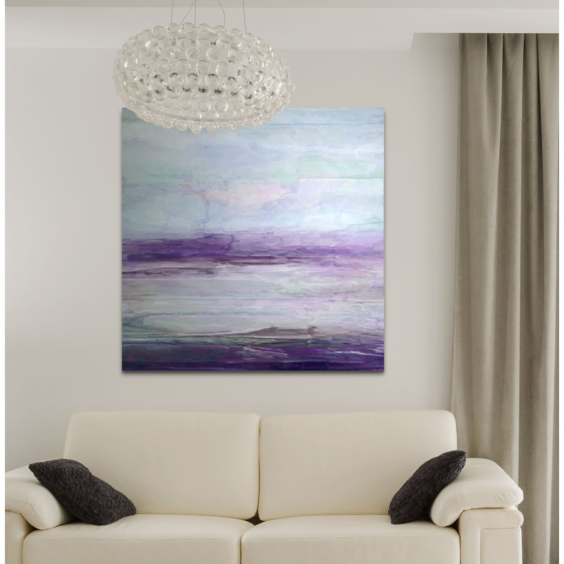 « mauve gris ii », peinture, H 16 po x l 16 po x p 1,5 po, Toile tendue