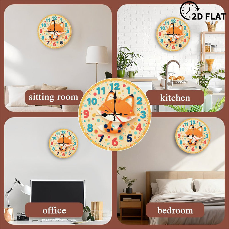Horloge murale Fox