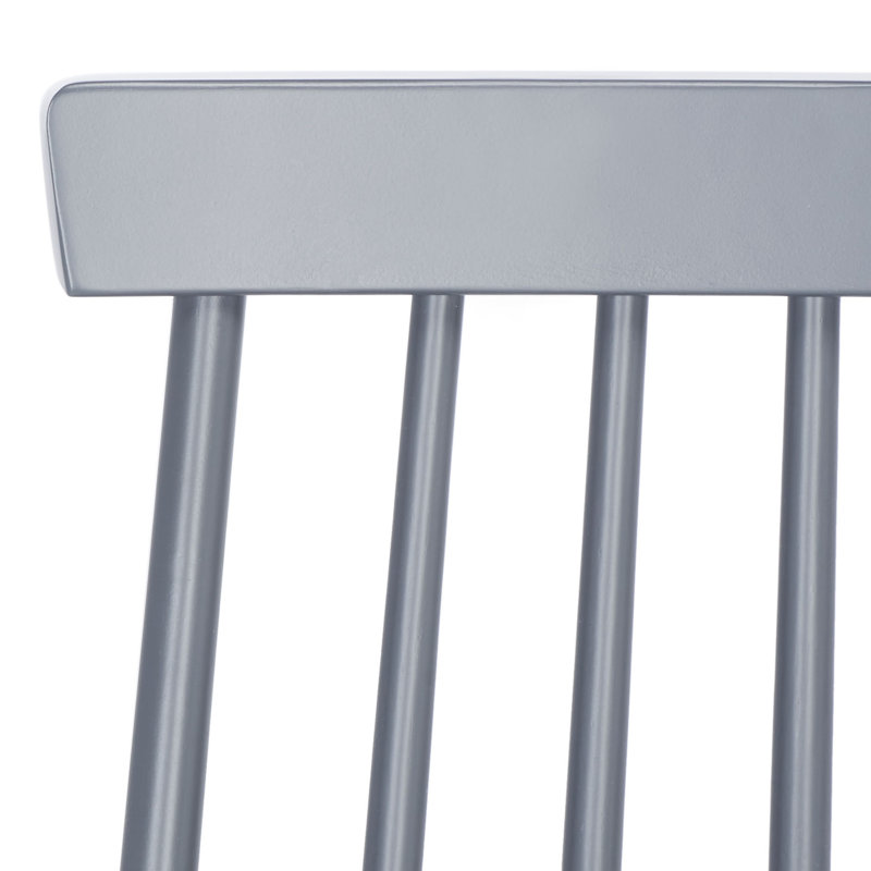 Chaise d'appoint en bois massif Rolde, Gris
