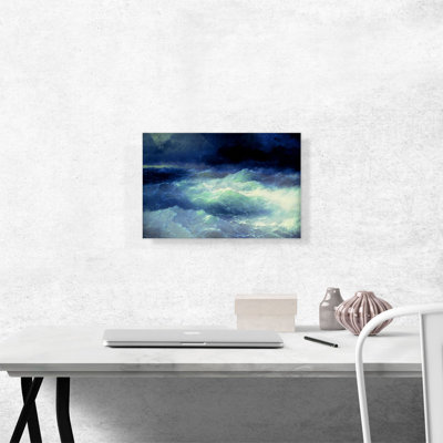 " Among The Waves 1898 " by Ivan Aivazovsky Painting Print