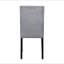 Ensemble de chaises d'appoint rembourrées en velours gris 2 pièces