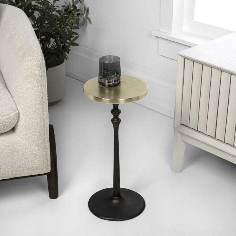 Table d'appoint Lulu, Bronze/or frotté à l'huile