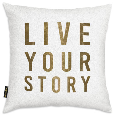 Housse et insert pour coussin Live Live Story