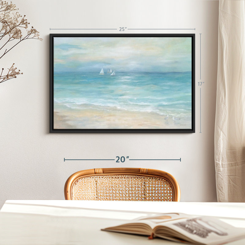 Plage «Island Beach Landscape Reproduction sur toile», H 17 po x l 25 po