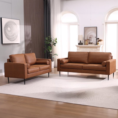 Ensemble de salon en cuir Reisterstown