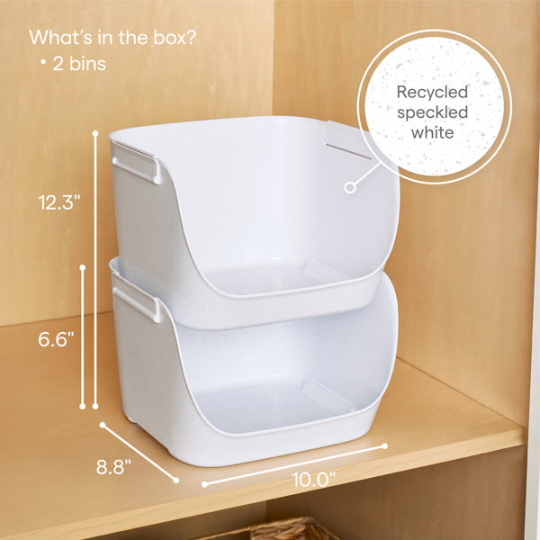 YouCopia® ShelfBin™ Snack Organizer, BPA-Free Basket for Pantry  Organization, Speckled White & Reviews - Wayfair Canada