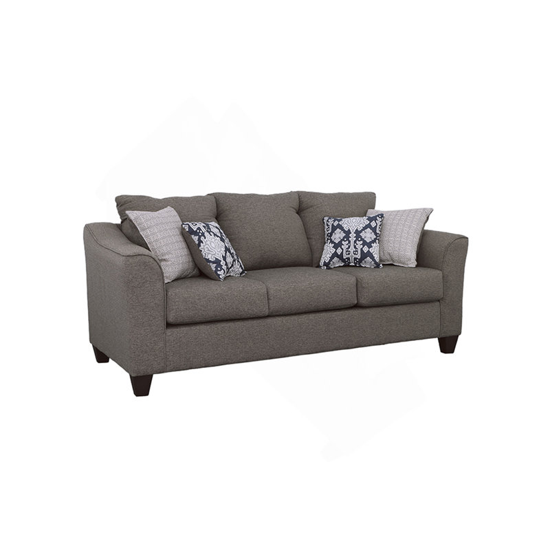 Canapé gris anthracite avec coussin