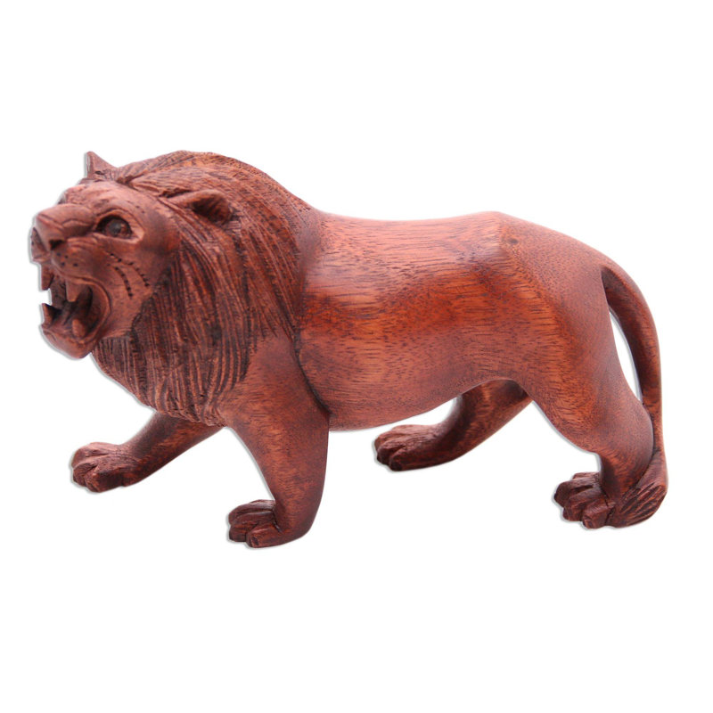 Statue de lion menaçant Arlmont & Co.