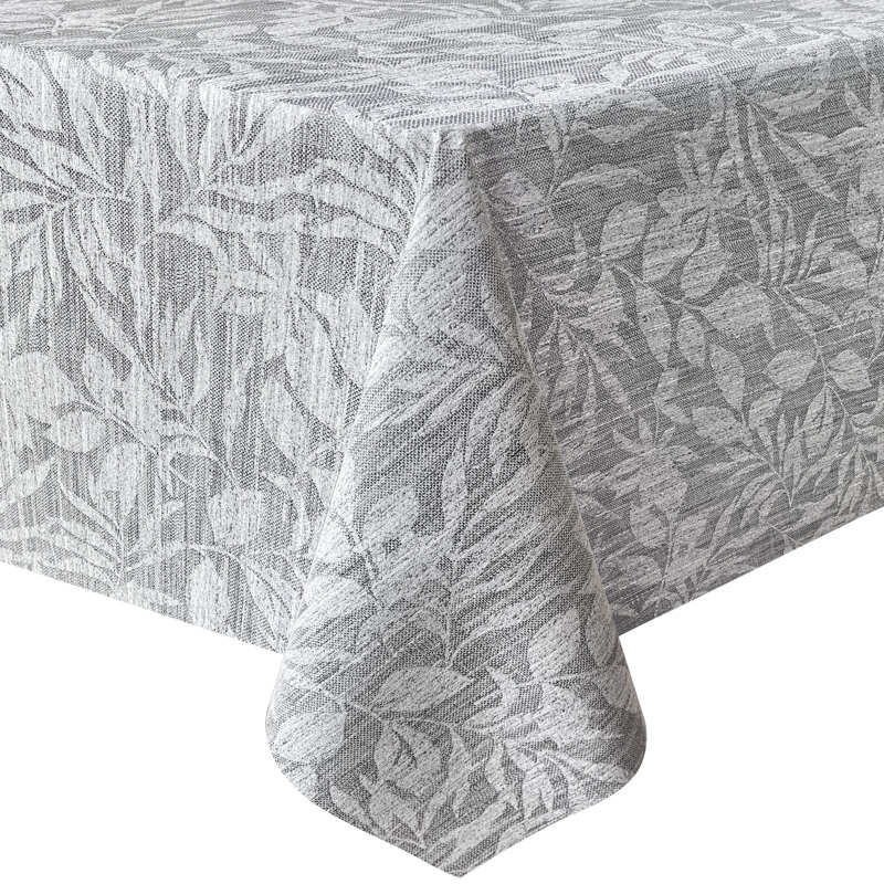 Nappe en plastique / vinyle rectangulaire, 106 po x 52 po, gris