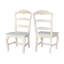  Chaise d'appoint en bois massif Icadarco