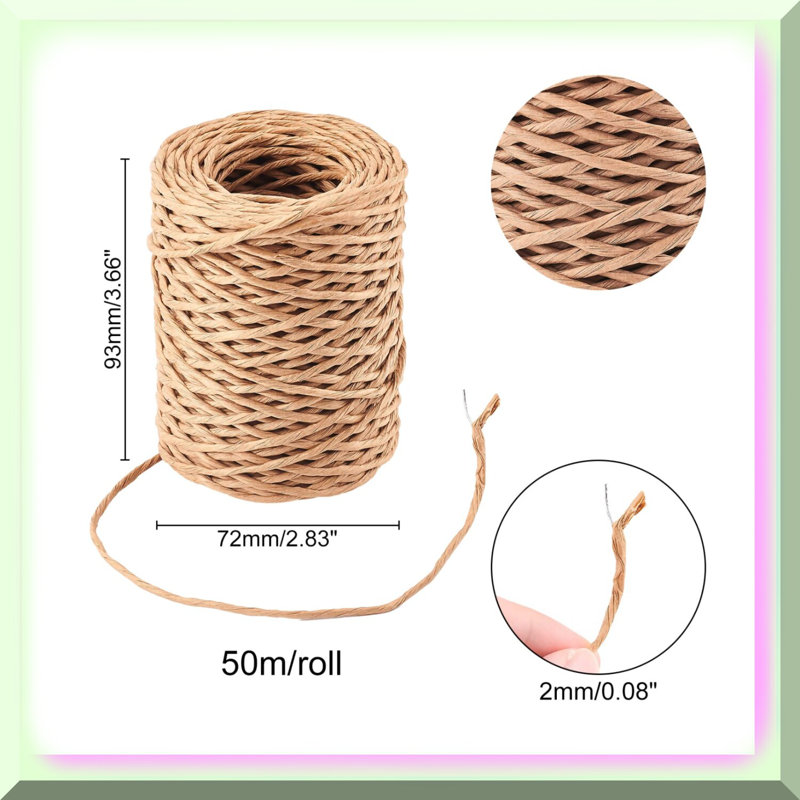 Floral Rustic Paper Twine