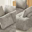 Canapé en chenille: canapé-lit modulaire kaki, aucun assemblage requis-1711291610