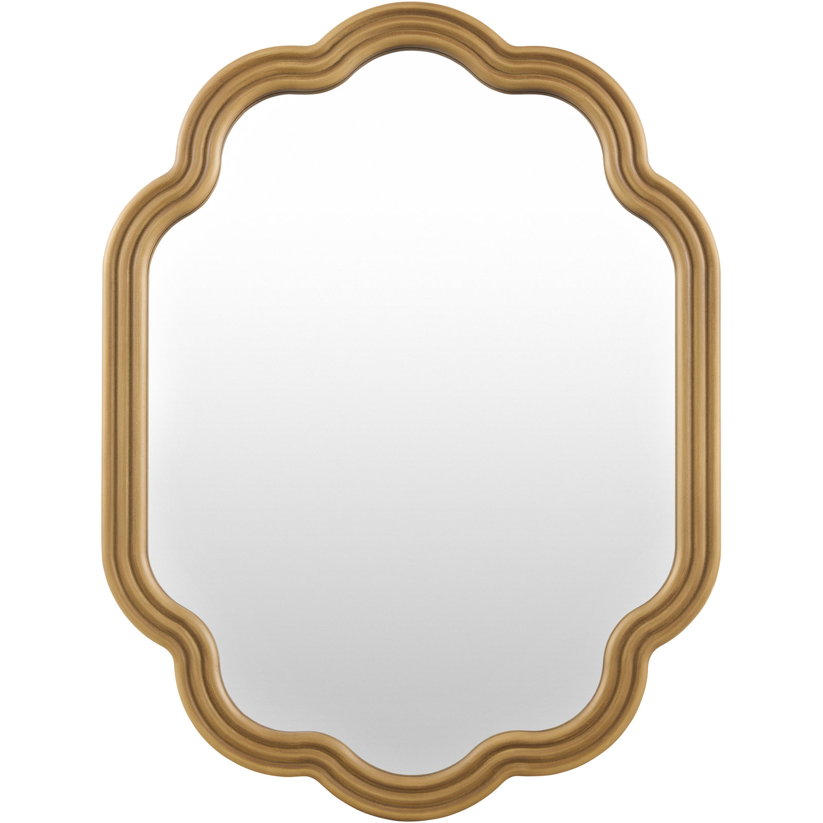 Accent Mirror, Natural Wood, 33" x 25"