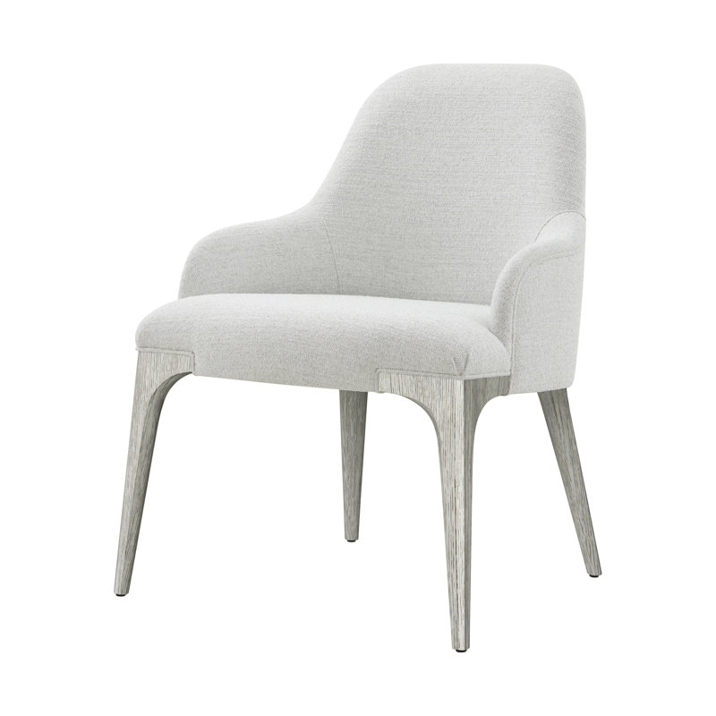 Spencer ST. James Upholstered Arm Chair, Argento