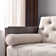 Gurjas Twin 70" Wide Cotton Fabric Cushion Back Upholstered Tuxedo Arm Sofa Bed