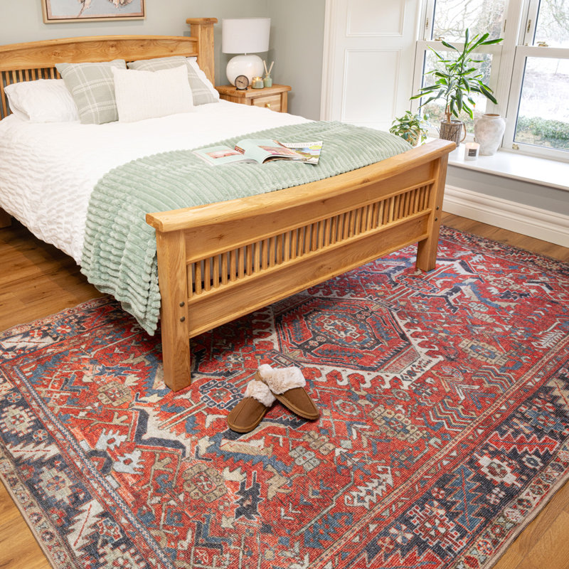 Vintage Look Cotton Flatweave Area Rug, 60cm x 240cm