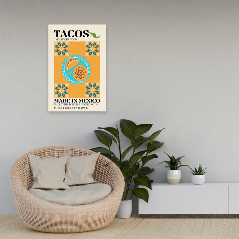 Tacos - Cuisine Design, Type Food, enseignes mexicaines, H 24 po x l 16 po