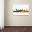 « nashville tennessee horizon », reproduction d’impression sur toile tendue-15823020
