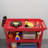 3 Tier Rolling Tool Cart, 330 LBS Capacity Utility Cart, Red