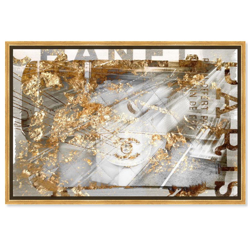 No1 Bag - Peinture sur toile, Encadrement doré, H 10 po x l 15 po