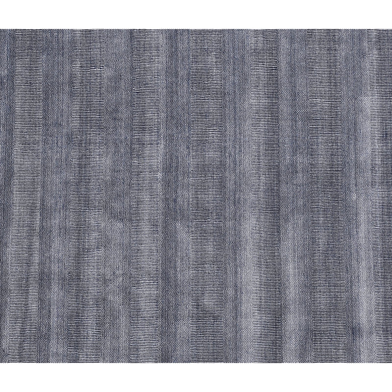 Tapis bleu marine de haute qualité noué à la main, Rectangle 10 pi x 14 pi