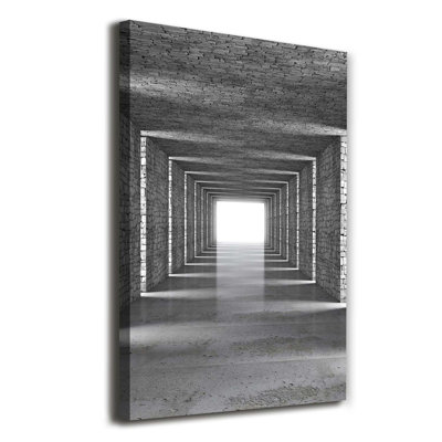 Brick Tunnel - Wrapped Canvas Print