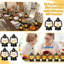 12 petites décorations de lanterne d'automne 4 pouces ornements suspendus de l'Action de grâce Petite lanterne de citrouille d'automne en vrac avec bougie à DEL illuminant la pièce maîtresse de la table d'automne pour la fête