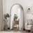 Iron Arch Retro Full Length Mirror With Supporting Feet, For Living Room, Bedroom-1351939769