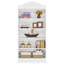 Ensemble de 2 bibliothèques modernes blanches H 72,83 "x l 31,5", 5 pièces
