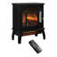 Foyer électrique 18 "avec quartz infrarouge - flamme 3D, 1500 W, 5000 / h, portable, sécuritaire, facile à assembler avec chaleur 1500 W, température réglable, télécommande, protégé, longue durée de vie