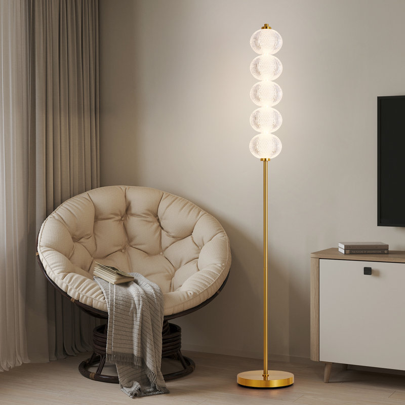 160cm Matte LED Novelty Floor Lamp, Gold