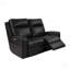 Causeuse inclinable en cuir 37,65 po