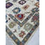 Tapis ivoire noué à la main Oushak-85425946