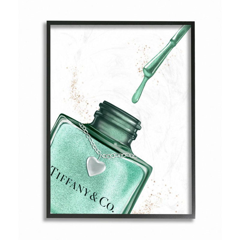 «maquillage de style lustre cyan, H 20 po x l 16 po x P 1,5 po, Cadre noir
