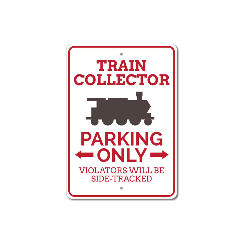 Enseigne de train Train Collector, H 14 po x l 10 po x P 0,04 po