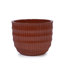 Jardinière en céramique avec drainage intégré pour une élégance moderne en intérieur / extérieur - conception corail durable