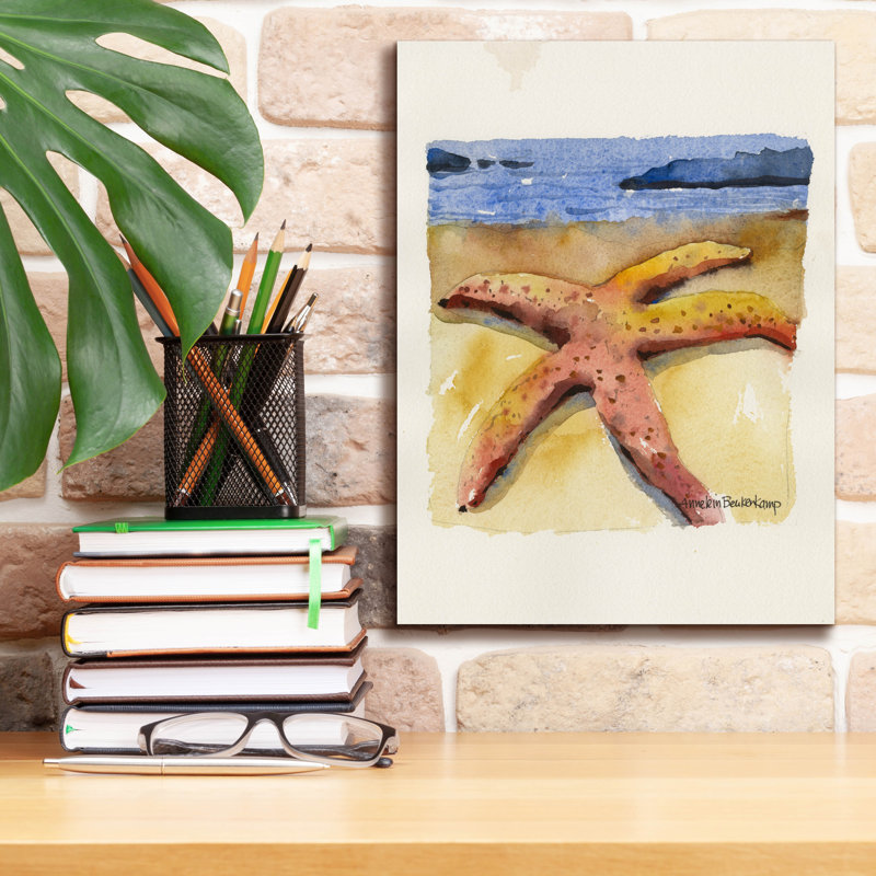 Highland Dunes «Basking» par Annelein Beukenkamp, art mural sur toile, H 16 po x l 12 po x P 0,75 po