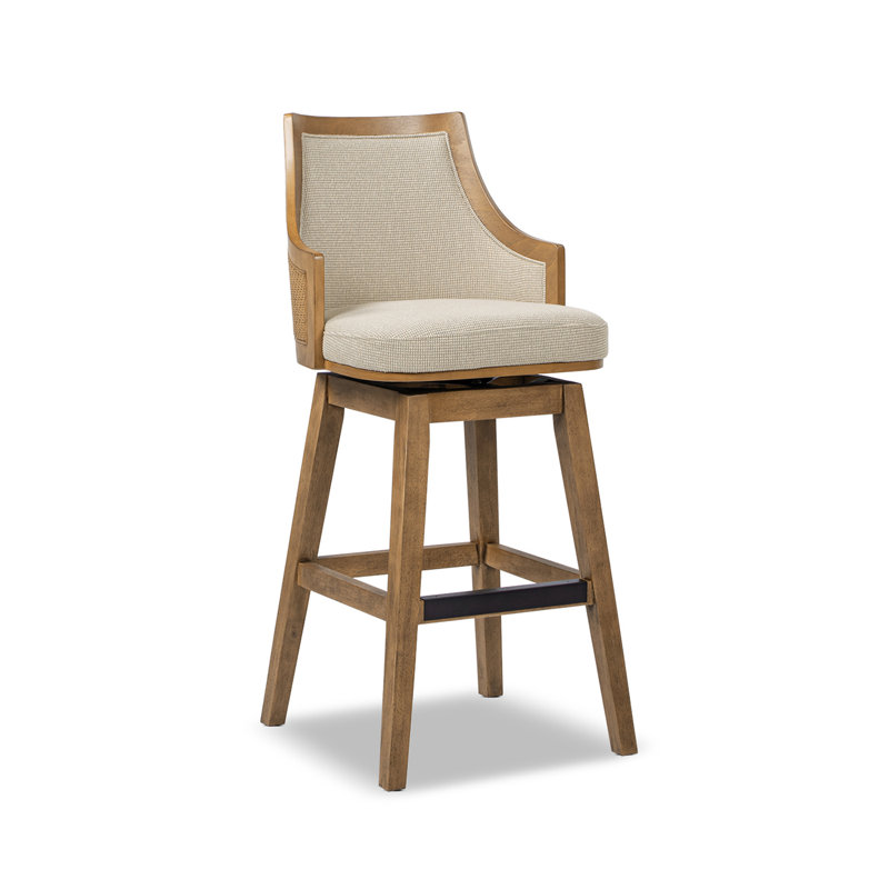 Tabouret de comptoir pivotant 26 po Akershus, Tabouret de bar (siège d'une hauteur de 30 po), Taupe beige