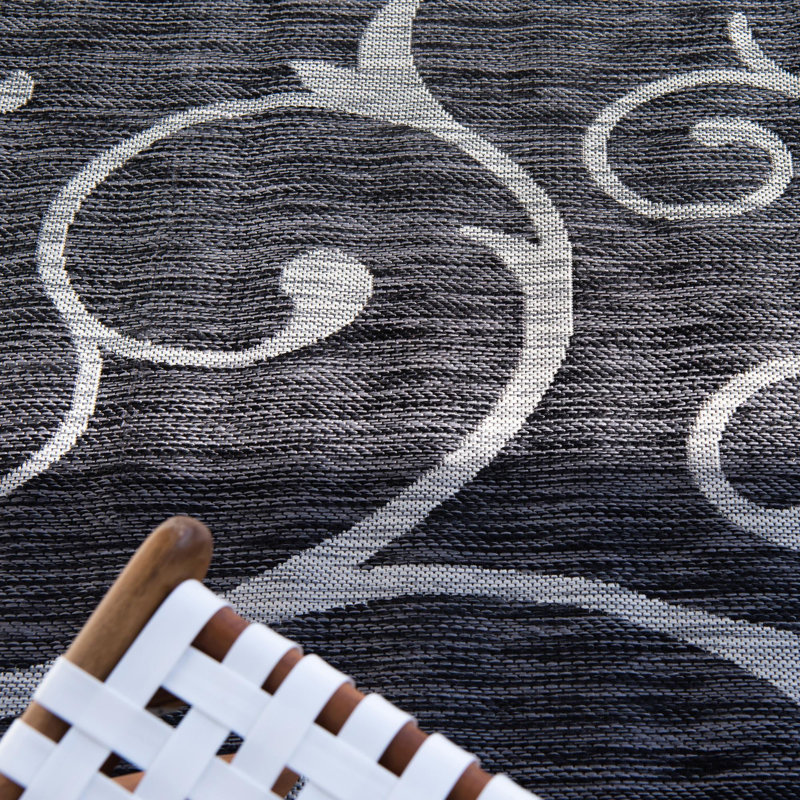 Tapis d'extérieur Kona couleur ardoise, Carré 13 pi