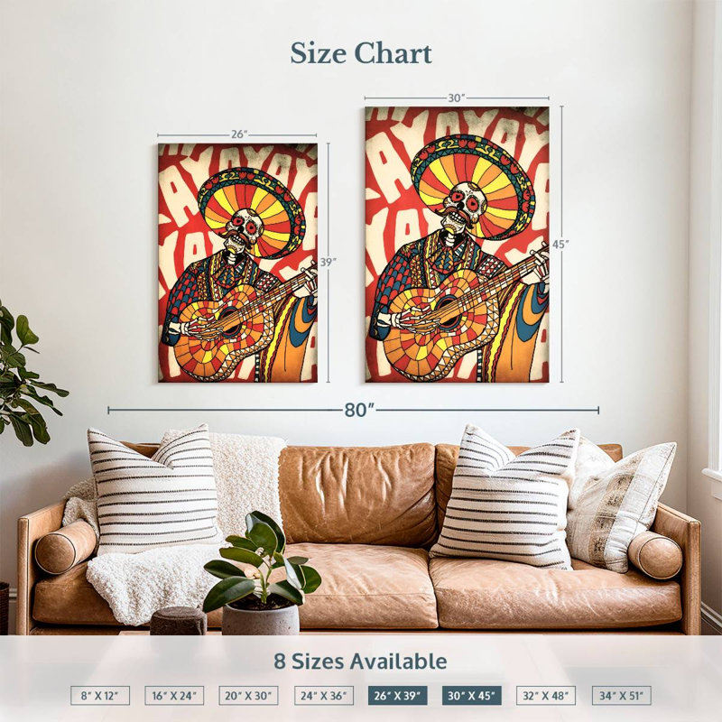 Kelan Mariachi, 39" H x 26" W