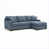 Polyester bleu ardoise