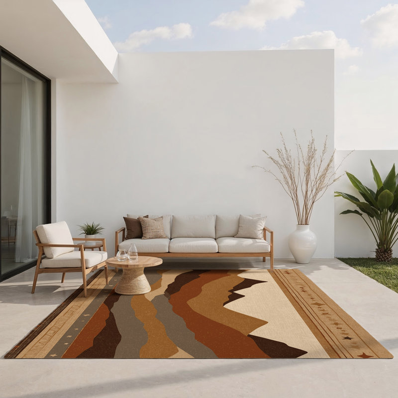 Tapis intérieur et extérieur Blazing Mesa, Rectangle 9' x 12'
