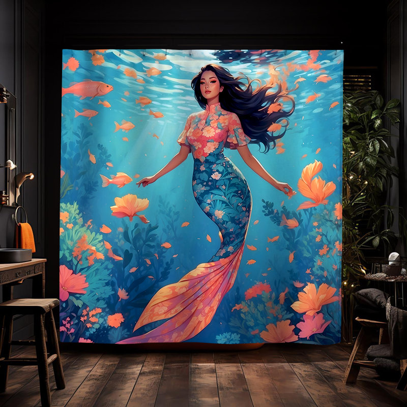 Rideau de douche Aoi Mermaid