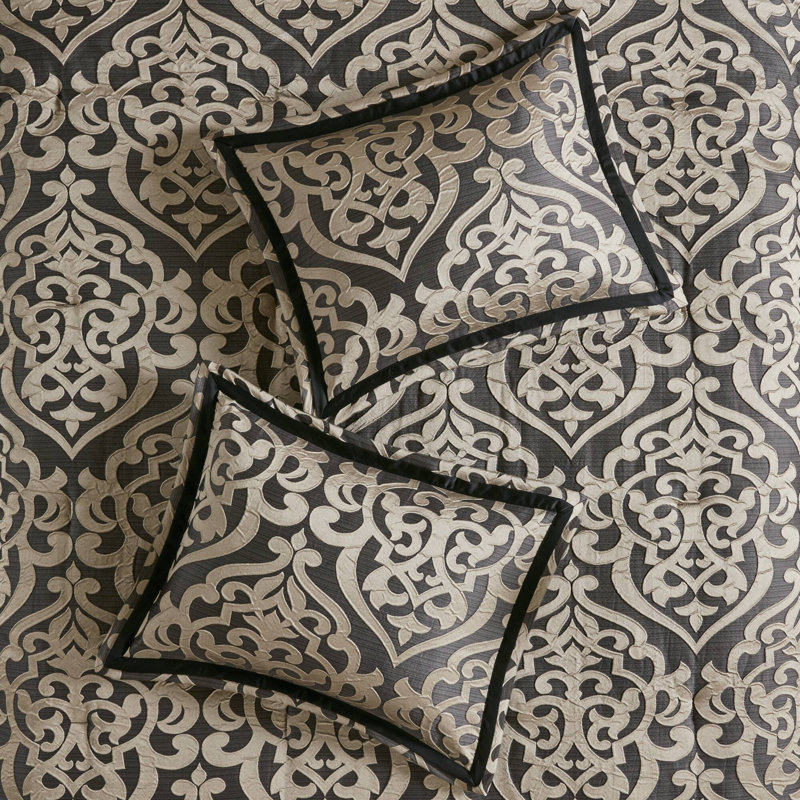 Ensembles de literie élégants en jacquard pour grand lit, édredon en polyester, utilisation à l'année