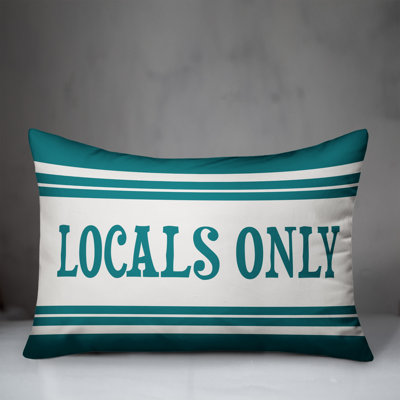  Locals Only Outdoor Lumbar Pillow