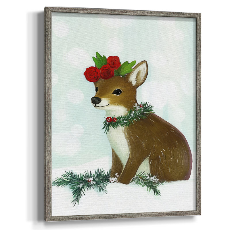 «Christmas Holiday Art XCIX», reproduction encadrée - bois massif, H 21 po x l 17 po