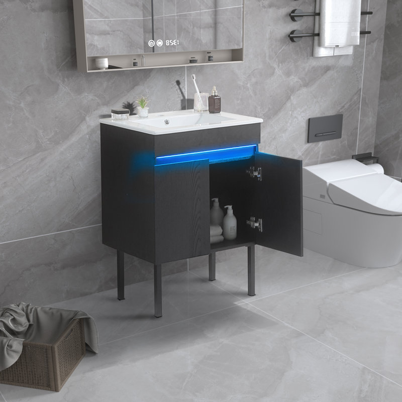 Ensemble de meuble-lavabo simple 24 po avec plateau Macungie