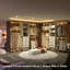  20.2'' - 96'' W Closet System with Wooden Drawers and Hanging Rods(cut To Fit)-335013214