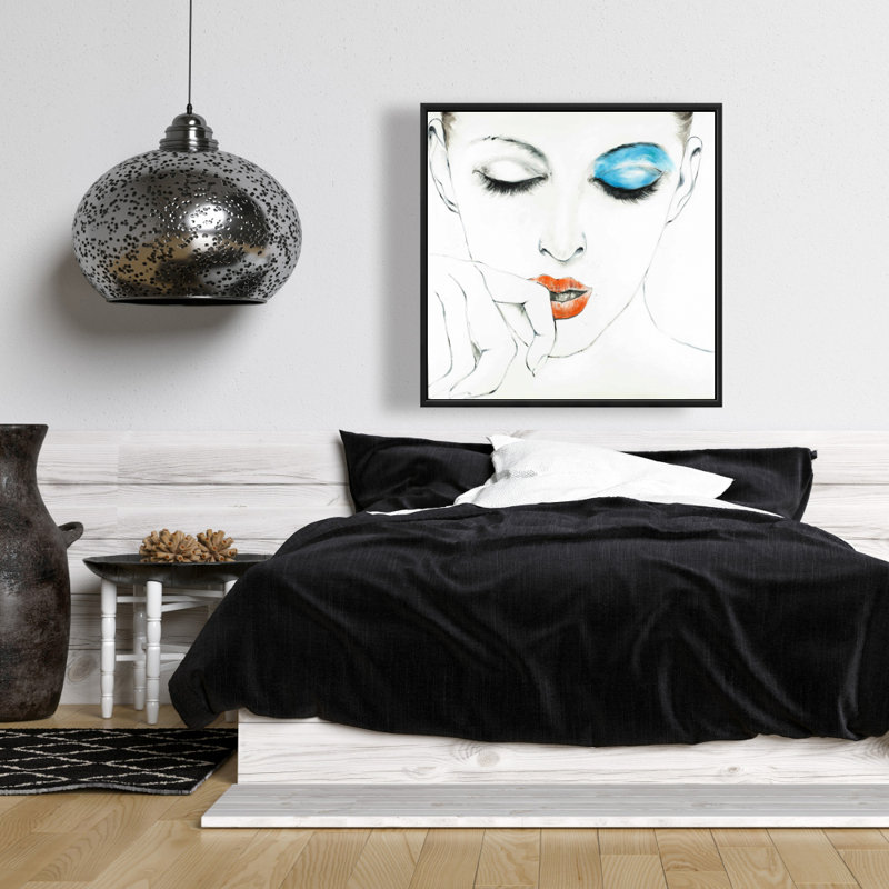 Pure style - Toile encadrée bleue pour la décoration intérieure