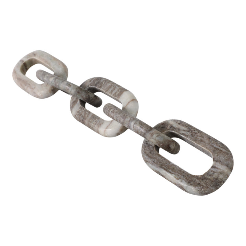22X4 5-Link Marble Chain, Gray